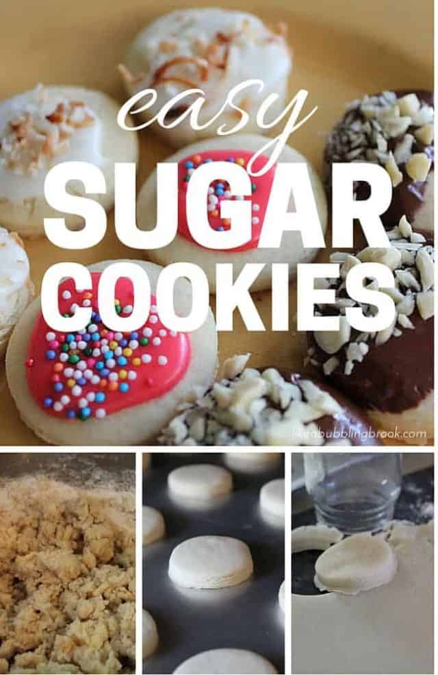 You'll love this easy sugar cookie recipe! I'll show you how to get three different cookies from just one batch of delicious dough!
