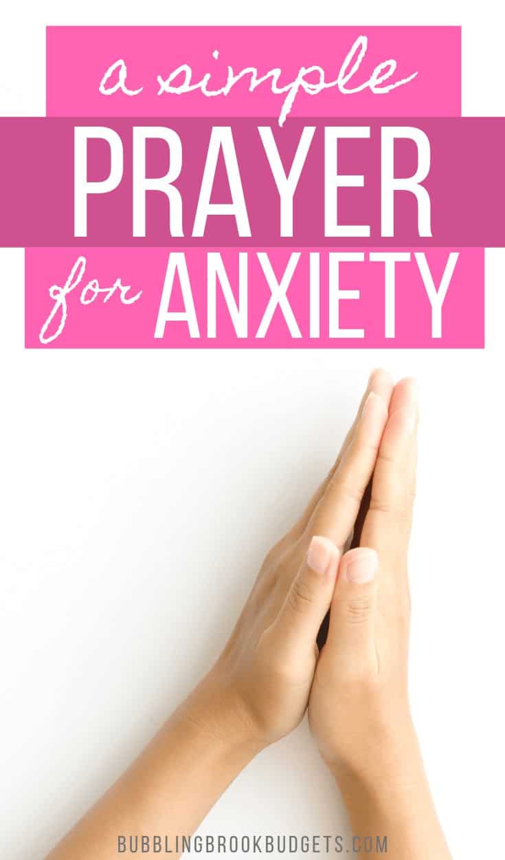 Do you struggle with anxiety? Download this printable prayer for anxiety and use it to pray when the words just won't come. 
