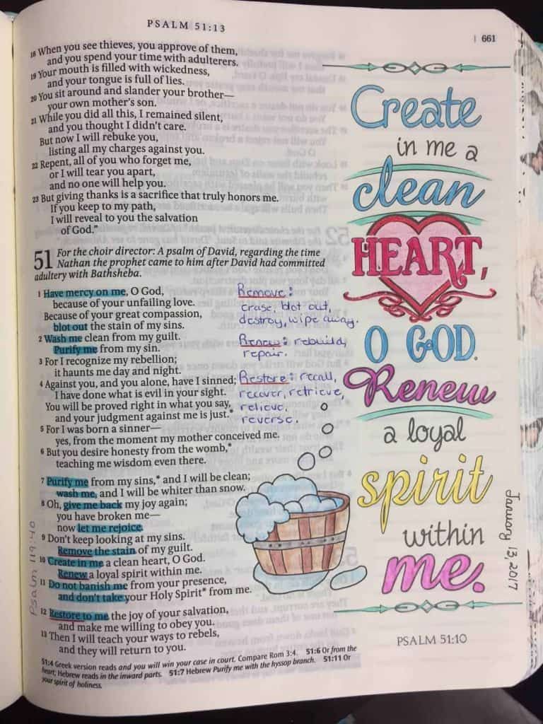 Bible Art Journaling Ideas: Drawing Beautiful Pictures In Your Bible