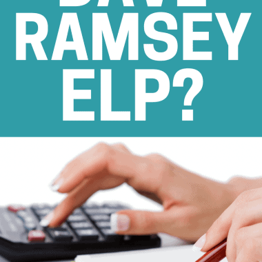 Should you use a Dave Ramsey ELP