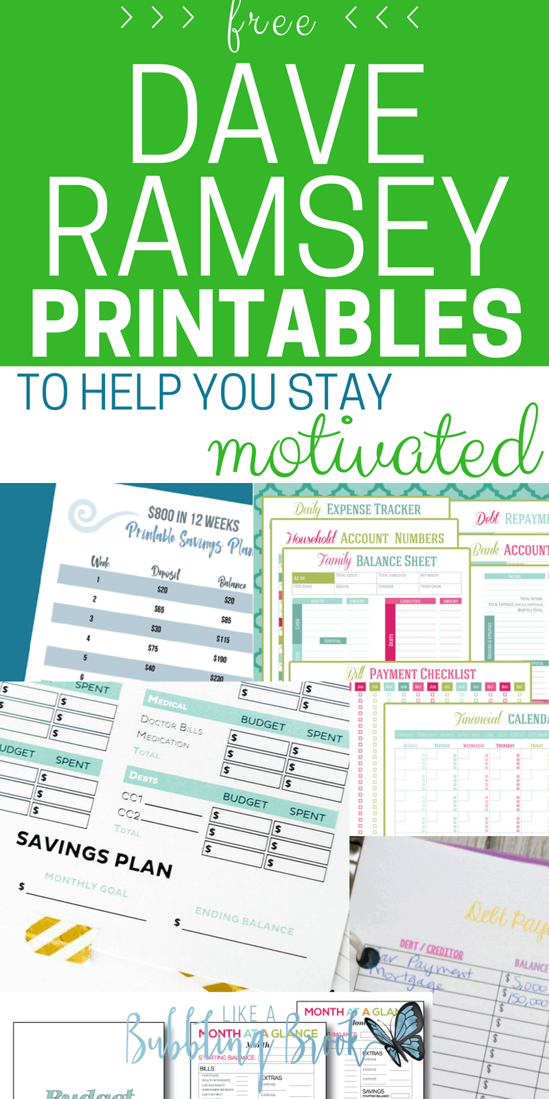 Dave Ramsey Printables To Help You Stay Motivated