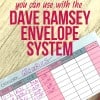 Dave Ramsey budgeting printables you can find online, like this printable cash envelope. Super cute!