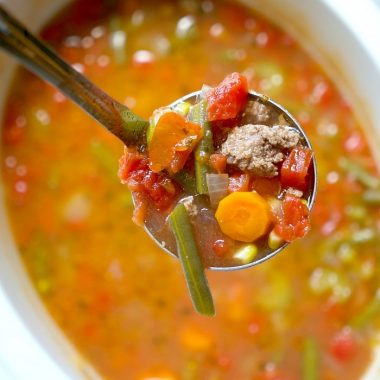 Vegetable beef soup - crockpot recipe