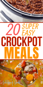 20 easy crockpot meals and slow cooker recipes that will help you stay out of the fast food line on a busy weeknight