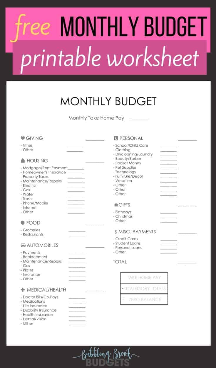 25 Awesome Free Dave Ramsey Budgeting Printables That ll Help You Win With Money