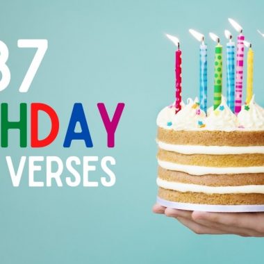 37 birthday bible verses (small cake with candles)
