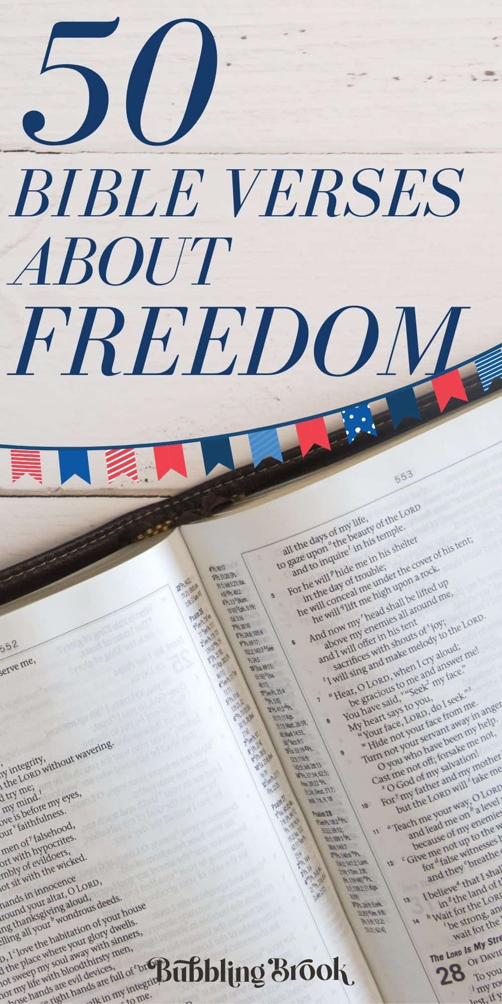 Bible verses about freedom - pin for Pinterest