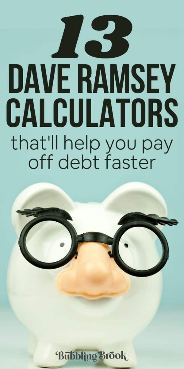 Dave Ramsey calculators to pay off debt fast