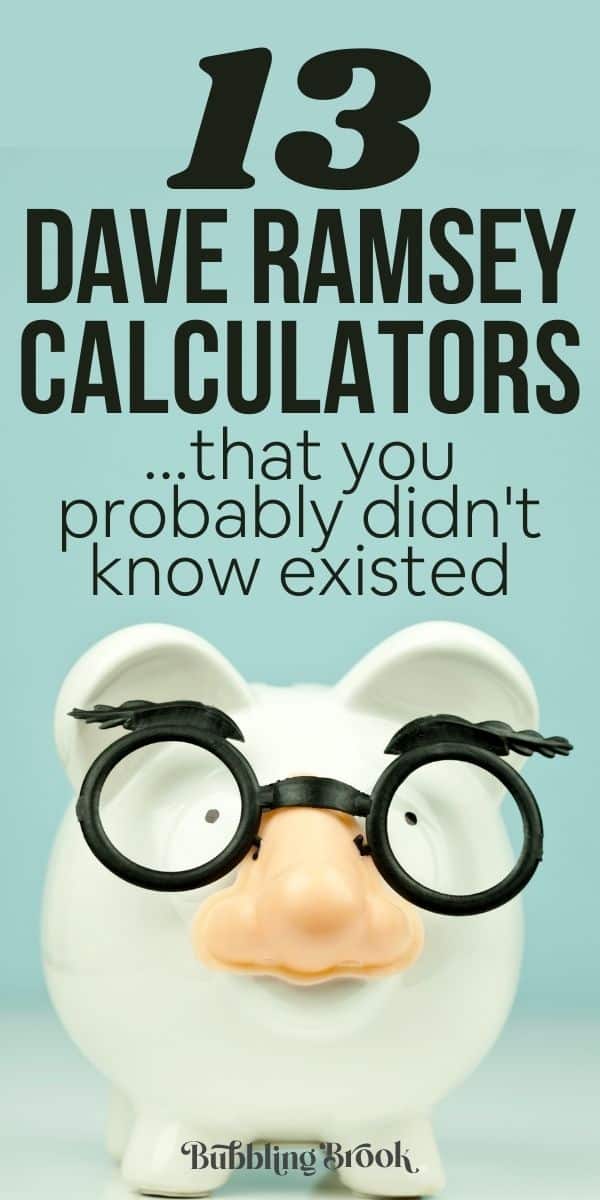 Dave ramsey calculators that you probably didn't know existed - pin this image to Pinterest