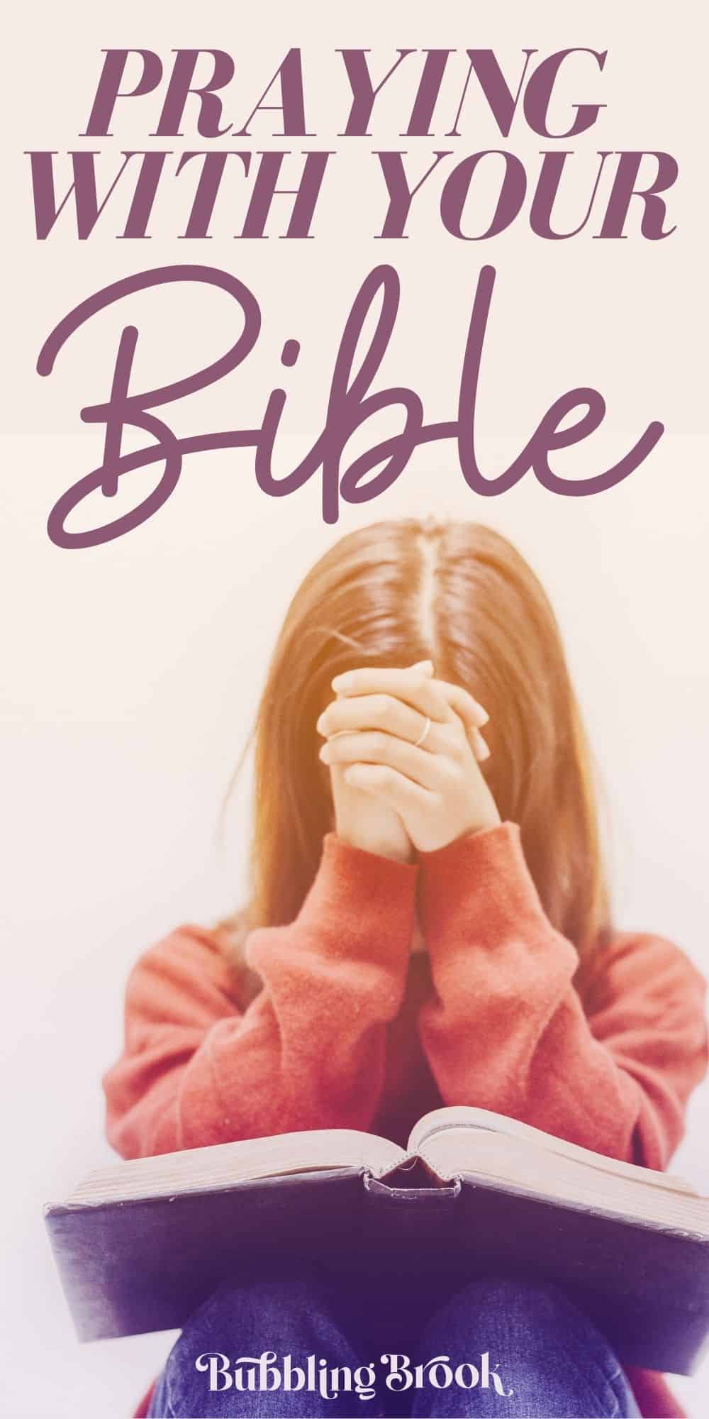 Praying with the Bible - pin