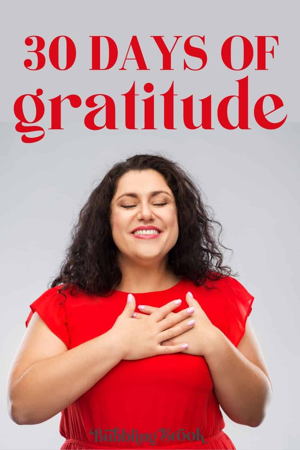 30 days of gratitude