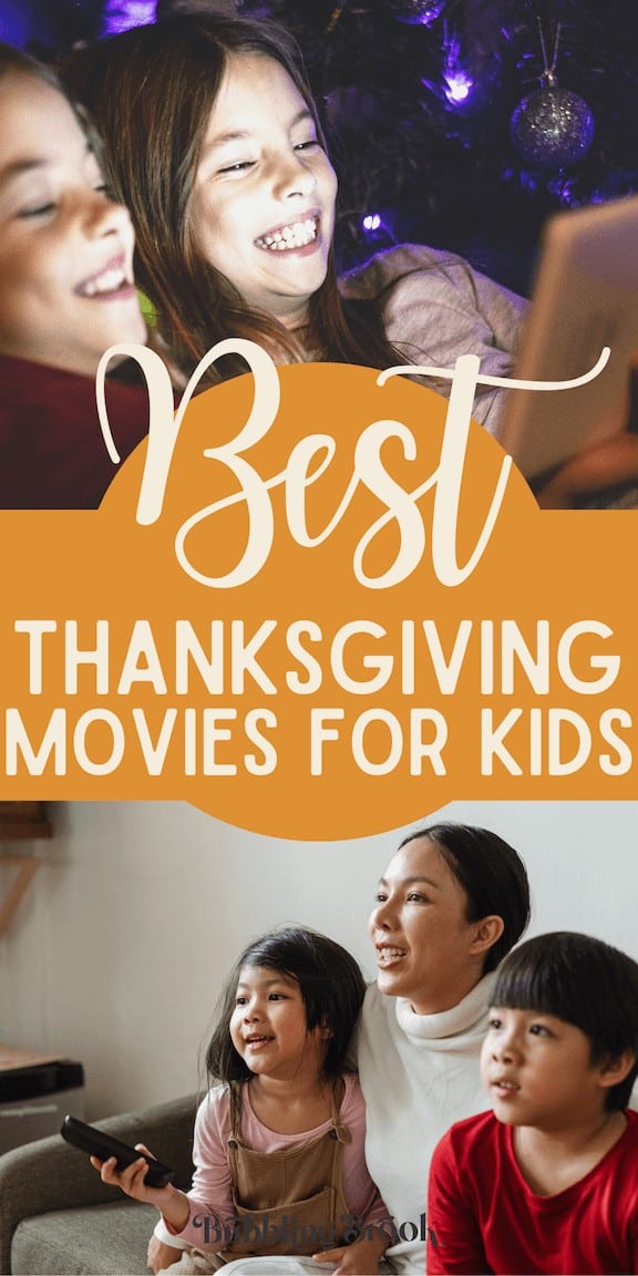 Thanksgiving Movies for Kids - pin for Pinterest